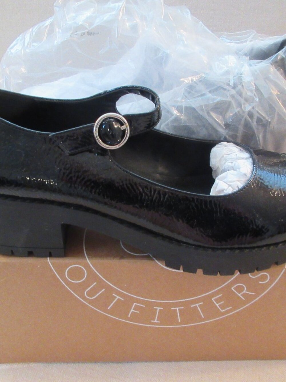 New In Box Urban Outfitters Daria Treaded Mary Jane In Black - Picture 6 of 8